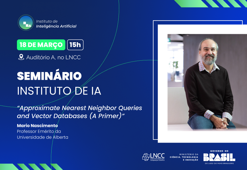 Bancos de dados vetoriais e IA: professor Mario Nascimento aborda desafios e aplicações em seminário do IIA